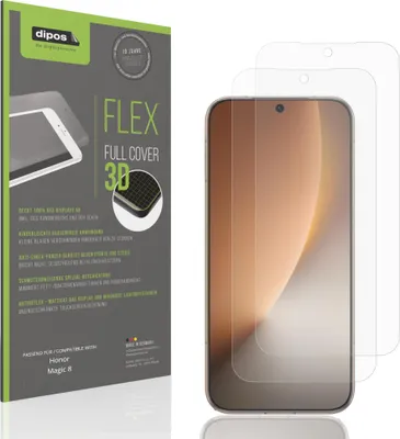 Produktbild von 2x Full Cover Schutzfolie matt für Honor Magic 8 Panzerfolie Anti-Shock