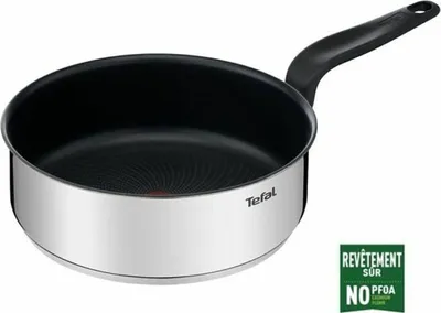 Produktbild von 24cm bratpfanne aus edelstahl + deckel Tefal E3093204
