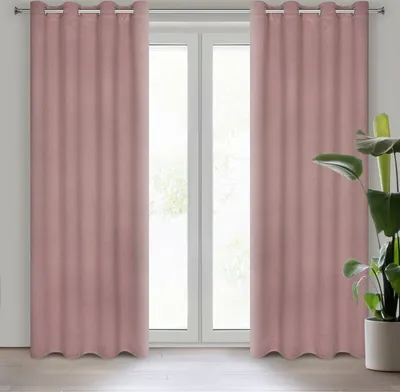 Produktbild von Vorhang AMARO altrosa 135x250 cm Ösen Ösenvorhang
