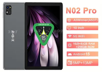 Zdjęcie produktu dla Tablet 11 cali z systemem Android 15, 16 GB pamięci RAM, 256 GB pamięci wewnętrznej, procesorem Octa Core, Wi-Fi, wyświetlaczem IPS LCD, baterią 8000 mAh i aparatem. Bluetooth, USB-C. Android 15. Tablet + klawiatura