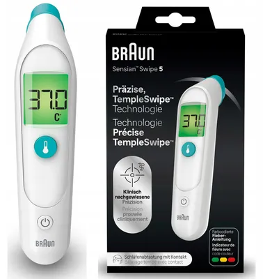 Produktbild von Braun Bst200 Stirnthermometer klinisch genau bestätigte Genauigkeit SC1U-DZTWM