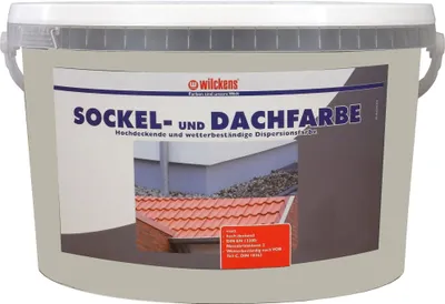 Produktbild von Wilckens 2,5l Sockel- Dachfarbe kieselgrau Sockelfarbe Außenfarbe Farbe Lack