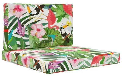 Image de Coussins de sol pour l'extérieur, marque vidaXL, en polyester, de couleur vive, dimensions 80 x 80 cm