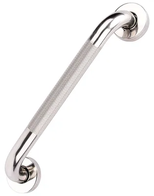 Obrázek produktu pro Madlo do koupelny - Nerezová ocel 304 - Protiskluzové - 40 cm - Chromovaný povrch