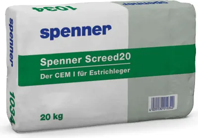 Produktbild von Spenner Portlandzement Screed20 CEM I 52,5 N Zementestrich 20kg