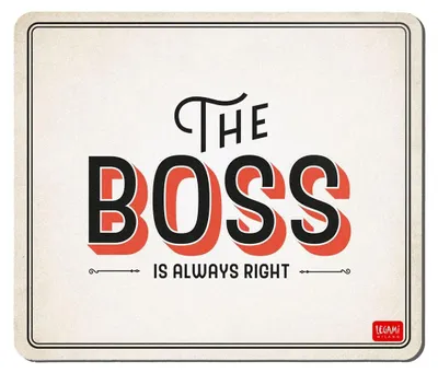 Mauspad Boss, PVC, Anti-Rutsch, 22,3 x 22,3 cm