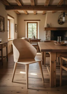 Obrázek produktu pro Jídelní židle z kvalitního dřeva – stylový design