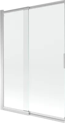 Produktbild von Mexen Fox Duschwand, 2-flügelig verschiebbar 120 x 150 cm, transparent, Chrom - 891-120-002-01-00