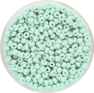 Produktbild von Rocailles opak petrol 4,5 mm 17 g
