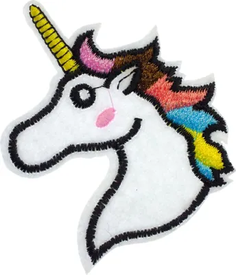 Produktbild von Einhorn Bügelbild Aufnäher Aufbügler Miniblings bunt Pferd Fabelwesen Einhörner