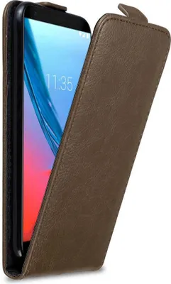 Image de Cadorabo Housse pour ZTE Blade V9 Housse de protection en marron Flip Etui Housse de téléphone portable Case Cover