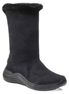 Immagine prodotto di Stivali invernali da donna Skechers On-The-Go Midtown Fascinate, modello 144299-BBK, colore nero, in velluto, taglia 39 EU