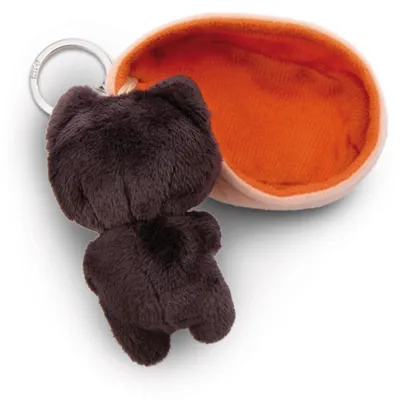 Produktbild von NICI Schlüsselanhänger Katze schwarz 8cm Sleeping Pets Plüschtier