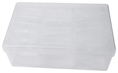 Aufbewahrungsbox-Set 12-teilig, 5,4 cm, transparent, Kunststoff