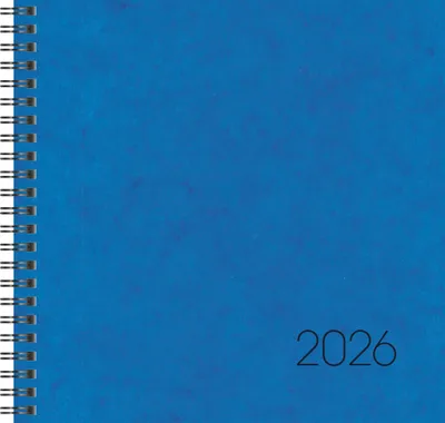 Produktbild von BRUNNEN Buchkalender Mod. 766 '26 | 210×205 mm, Karton, blau