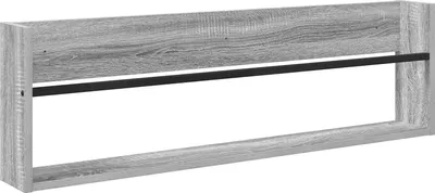 Produktbild von vidaXL Magazinregal Graues Sonoma 100 x 12 x 30 cm Holzwerkstoff