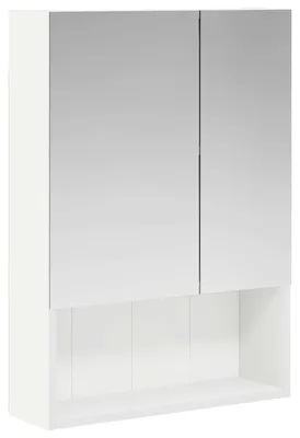 Produktbild von vidaXL Badezimmerspiegelschrank Weiß 50 x 14,5 x 70 cm Holzwerkstoff