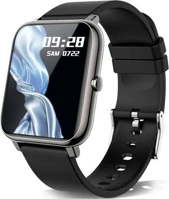Produktbild von KALINCO Smartwatch 1,4 Zoll Touchdisplay mit Blutdruck, Herzfrequenz, Schlafmonitor, 7 Sportmodi, IP67 wasserdicht, Bluetooth