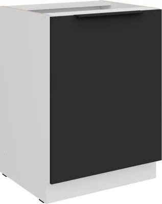 Produktbild von LUNARA Unterschrank mit einer Tür – Breite 60 cm, schwarz/weiß