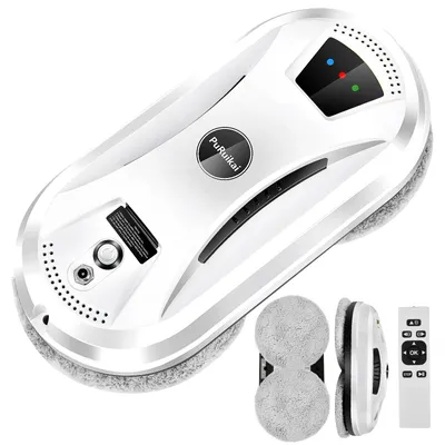 Produktbild von PuRuikai PRK-N361 Fensterputzroboter, 5600 Pa, 72 W, 100–240 V, 5 m Kabel und Fernbedienung