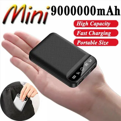 Produktbild von 9000000mAh Powerbank Externer Batterie Ladegerät ZusatzAkku 2USB Für Alle Handy