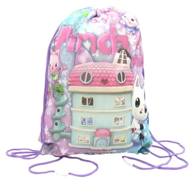 Produktbild von Gabby´s Dollhouse Turnbeutel 40x31cm Sportbeutel Kinder mit Kordelzug