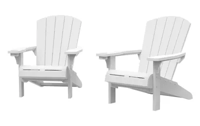 Produktbild von Keter Gartenstühle Troy Adirondack 2er Set weiß