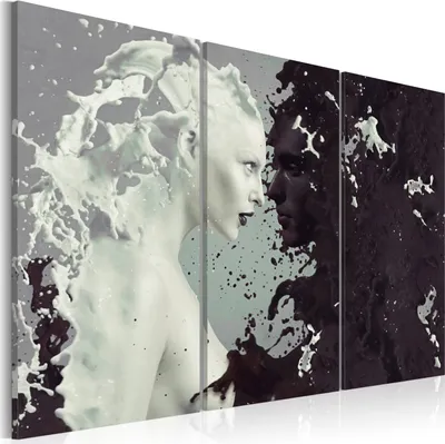 Produktbild von Modernes Wandbild 020203- 5 (120x80) - 3 Teilig Bilder Fotografie auf Vlies Leinwand Foto Bild Dekoration Wand Bilder Kunstdruck Abstrakt