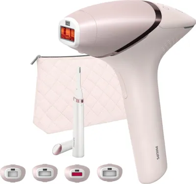 Produktbild von Philips Lumea IPL 9900 Series BRP959/00 IPL Haarentfernungsgerät mit SenseIQ, Lichtimpulstechnologie (IPL), Pink, Rose, 8,5 min, 2,5 min, 2 min, 1,5 min