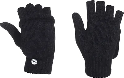 Produktbild von Halbfinger Handschuh mit Klappe melange Farben