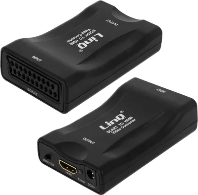 Immagine prodotto di adattatore video 1080P SCART / HDMI, SCART-HDMI di LinQ - Nero