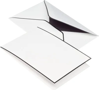 Produktbild von Rössler Papier 22373701 Trauermappe Karten+Umschläge - DIN A6/C6, weiß, je 5 Stück