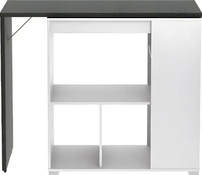 Produktbild von Drehbarer Barschrank SATURNE - weiß und grau