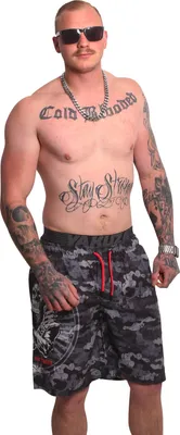 Image de Caleçon Trouble Yakuza Herren, gris camouflage, S