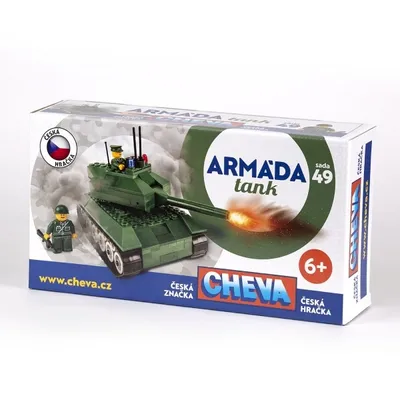 Obrázok produktu pre Stavebnica Cheva 49 Tank 247ks v krabici 35x19x9cm