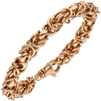 Produktbild von JOBO Armband 925 Sterling Silber rotgold vergoldet 20 cm