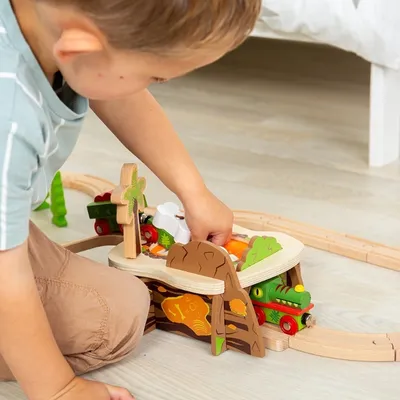 Produktbild von Bigjigs Eisenbahntunnel Lavagrube