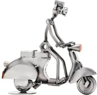 Produktbild von Metallfigur Motorroller Scooter – Handgefertigte Skulptur aus Stahl