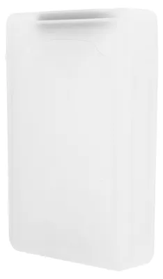 Image de Boîtier de protection pour disque dur 3,5 pouces (HDD/SSD) – Boîtier de rangement transparent en ABS, antichoc et antistatique (blanc) (disque dur non inclus)