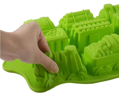 Produktbild von Silikon-Kuchenform für Cupcakes – 9-teilige, antihaftbeschichtete Backform