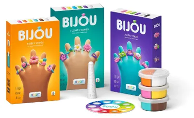 Obrázok produktu pre HEY CLAY Bijou Plastelína - Kvetinové krúžky
