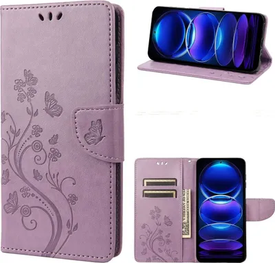 Zdjęcie produktu dla Pokrowiec König Design kompatybilny z pokrowcem na telefon komórkowy ze skóry syntetycznej - Etui na telefon komórkowy jasnofioletowe