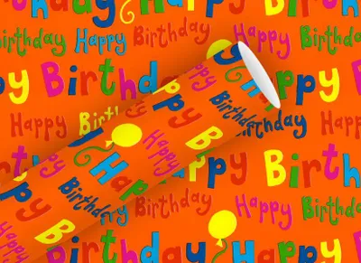 Produktbild von Braun & Company Geschenkpapier Kollektion Pop Birthday 2 m x 70 cm