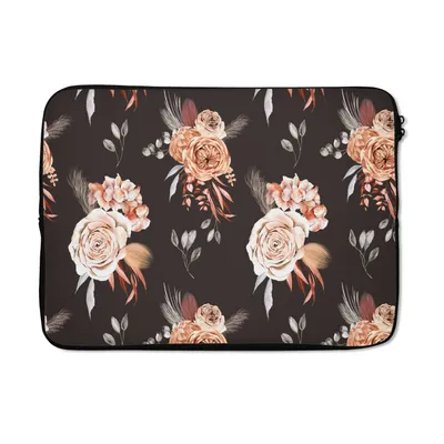 Produktbild von MuchoWow® Laptop Hülle 14 ZollBlumen - Blätter - Natur Laptoptasche - Laptoptasche - Stoßsicher - Schutzhaube