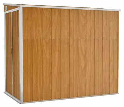 Produktbild von vidaXL Anbauschuppen Braun 118x194x178 cm Verzinkter Stahl
