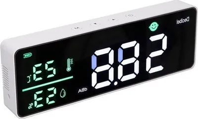 Obrázek produktu pro Nástěnný decibelometr 3 v 1 Měřič hladiny zvuku decibelů s LED displejem - rozsah 30 až 130 dB