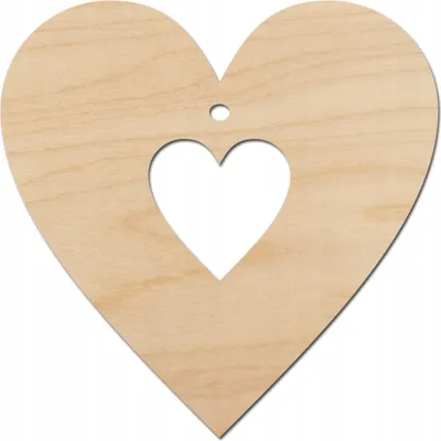 Immagine prodotto di Ciondolo in legno - Cuore 2 - Decor