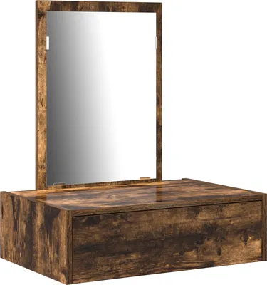 Produktbild von Möbel Schminktisch Wandmontage Räuchereiche 60x40x70 cm - Schminktische 865194