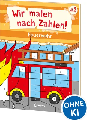 Produktbild von Wir malen nach Zahlen! - Feuerwehr