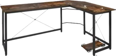 Produktbild von L-förmiger Schreibtisch – Für Zuhause und Büro – Computer- & Gaming-Arbeitsstation – Studiertisch 190x120x75cm – Holzoptik